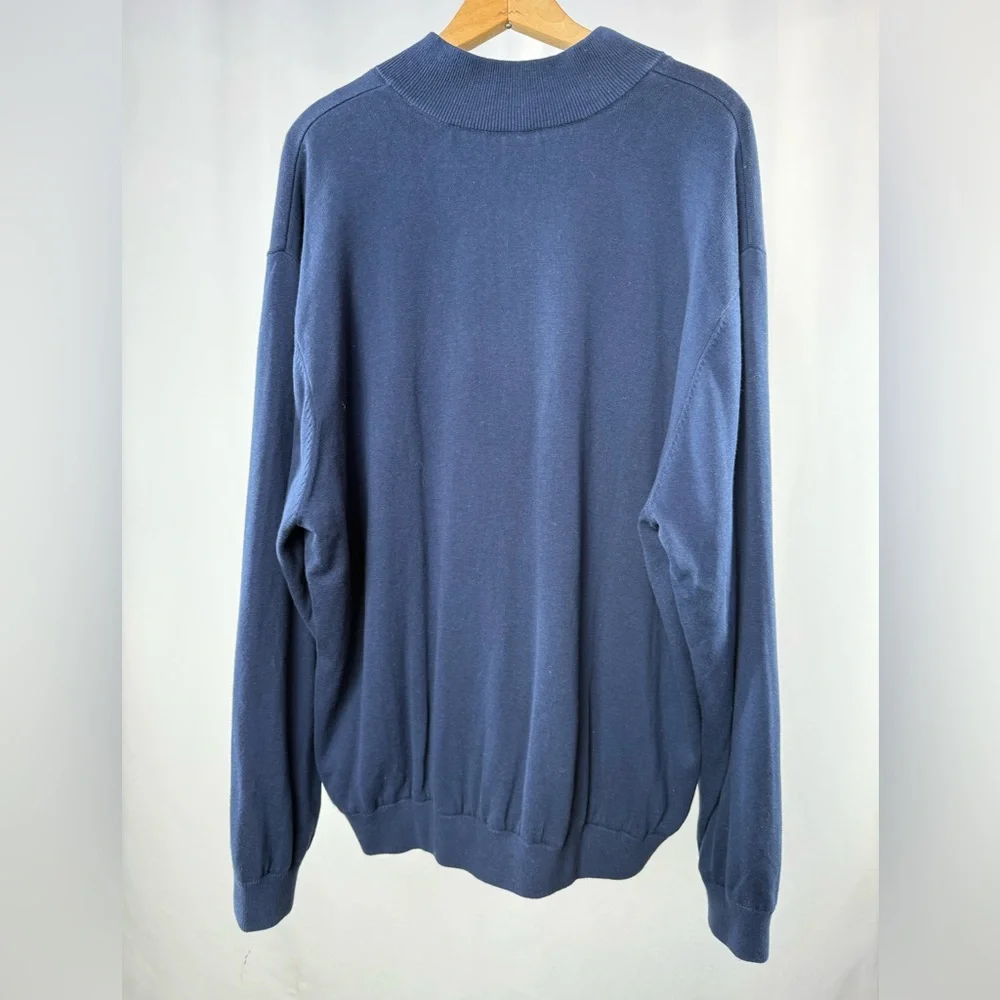 NWT Oxford‎ Golf Super Dry Quarter Zip Pullover in Blue Size Extra Large